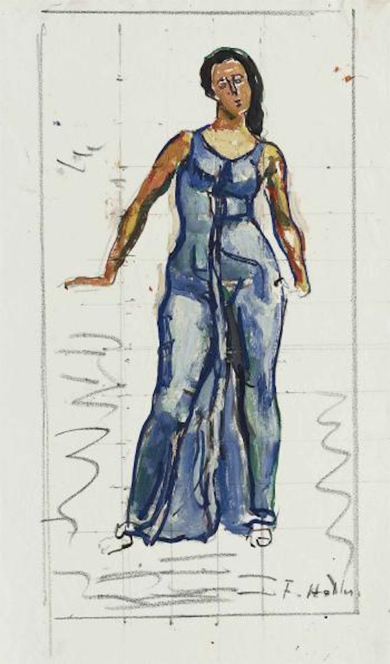 Studie zu 'Blick in die Unendlichkeit' by Ferdinand Hodler