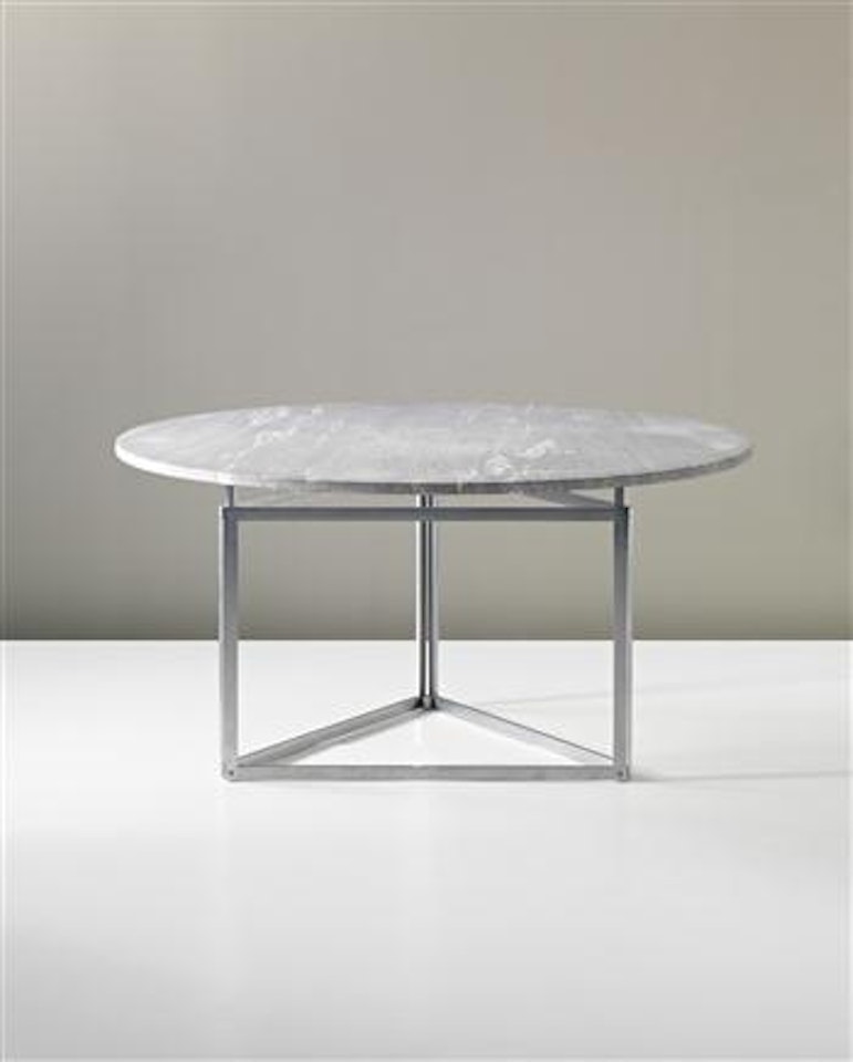 Rare dining table with triangle base, variant of model no. PK 54 by Poul Kjaerholm