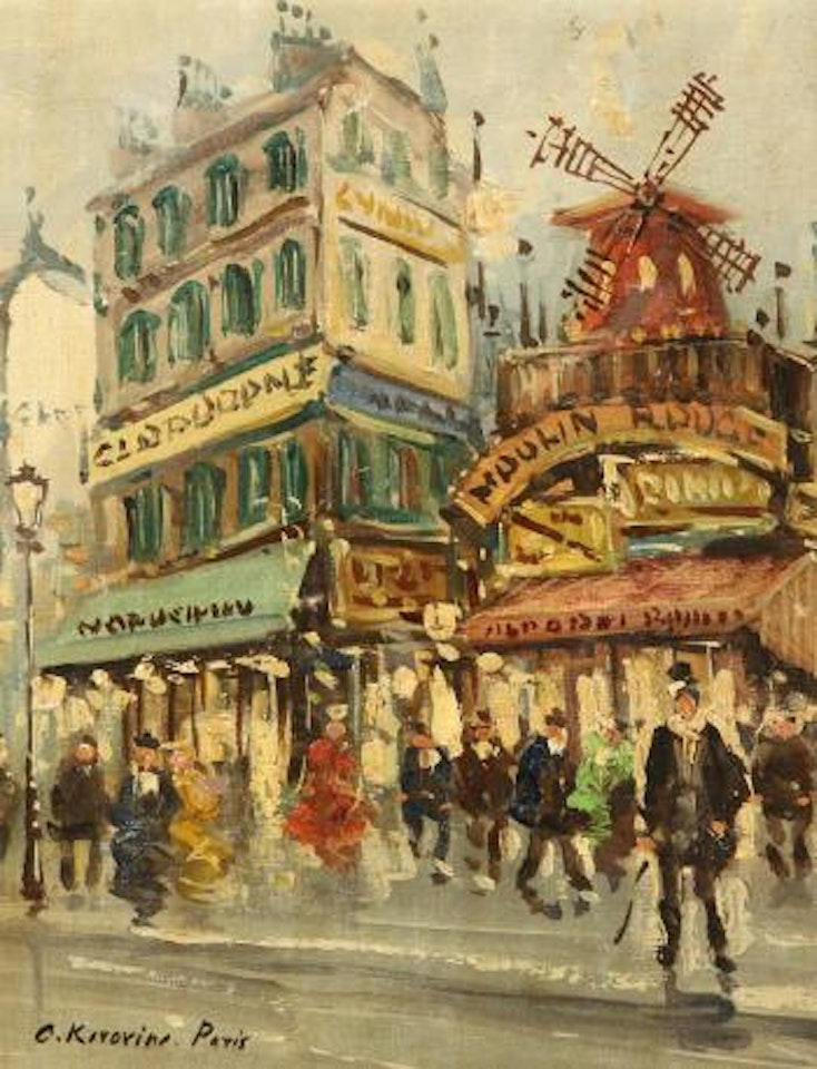 Paris, Moulin Rouge by Konstantin Alekseevich Korovin
