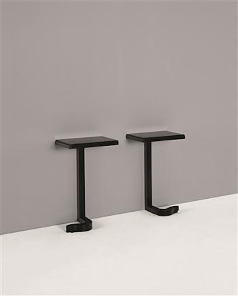 Pair of wall-mounted side tables by Jean Royere