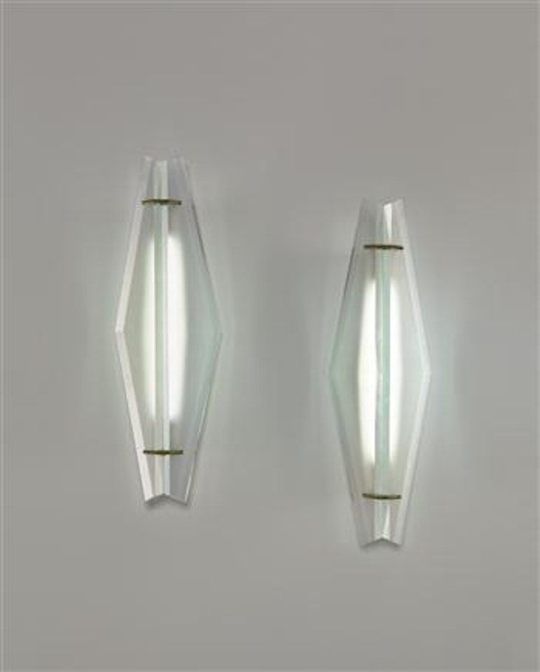 Pair of large wall lights, model no. 1943 by Max Ingrand