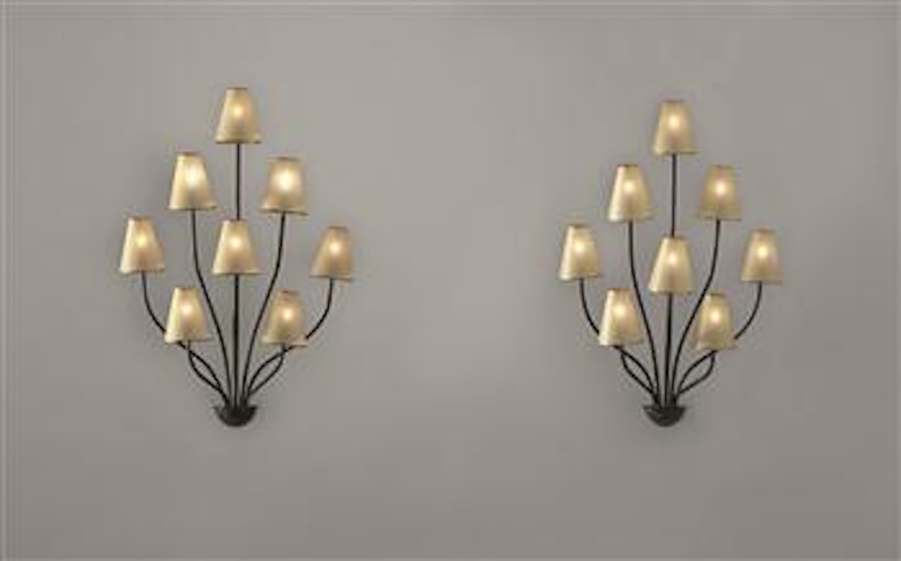 Pair of 'Persane' wall lights by Jean Royere