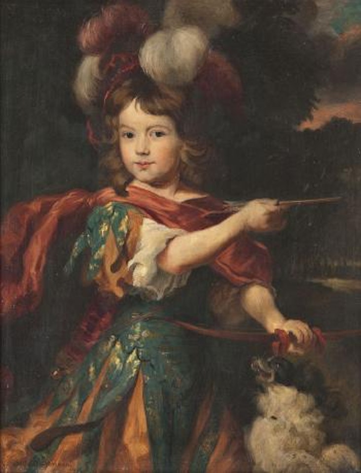 Jungenportrait mit Pfeil und Bogen by Erni von Huttenbrenner by Nicolaes Maes