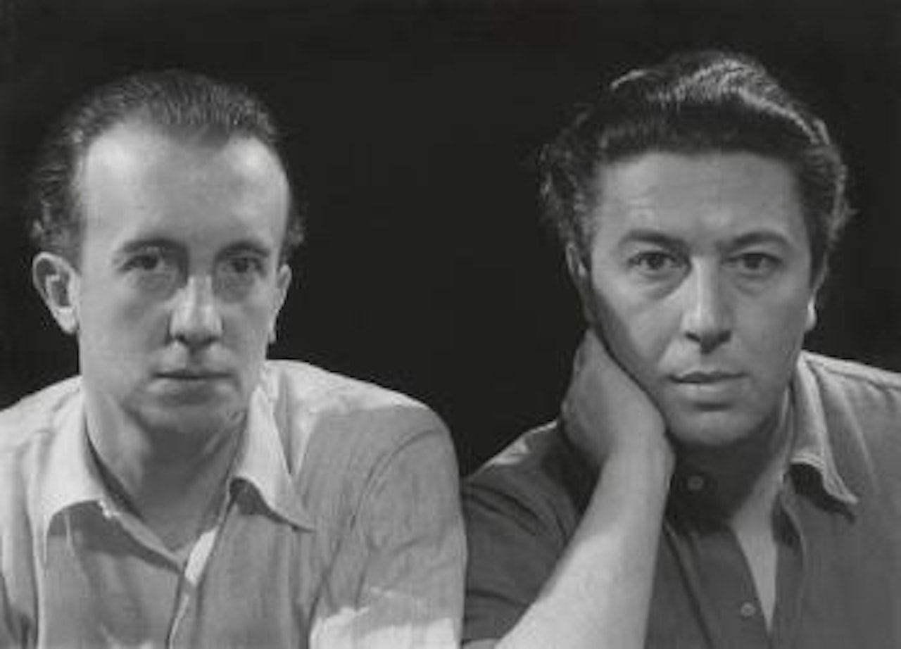 Paul Eluard and André Breton by Man Ray