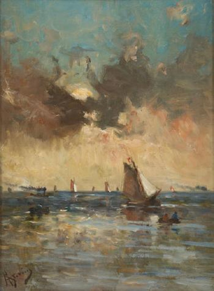 La régate by Alfred Stevens