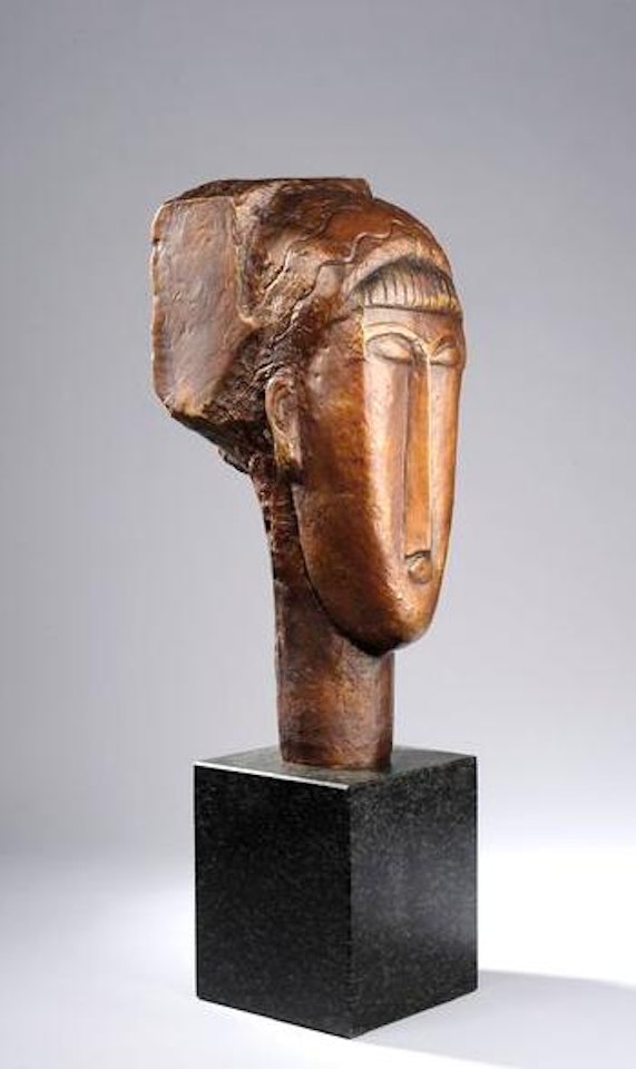 Tête de jeune fille à la frange by Amedeo Modigliani
