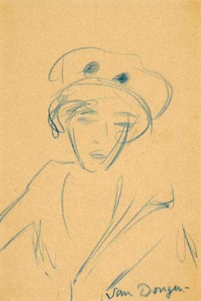 Junge Frau Mit Hut by Kees van Dongen