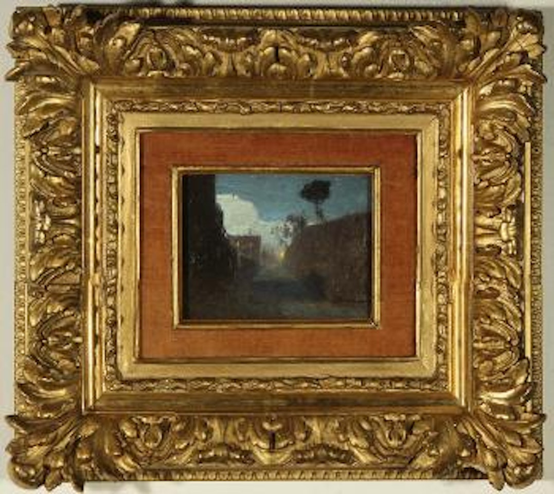 Moonlit passage in Jupille by Ivan Pavlovitch Pochitonov