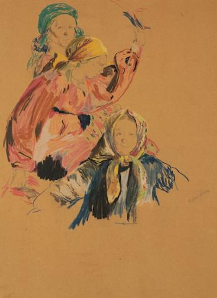 Three peasant women by Filip Malyavin