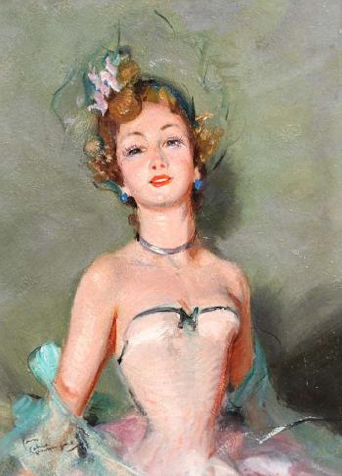 Buste de jeune femme by Jean Gabriel Domergue