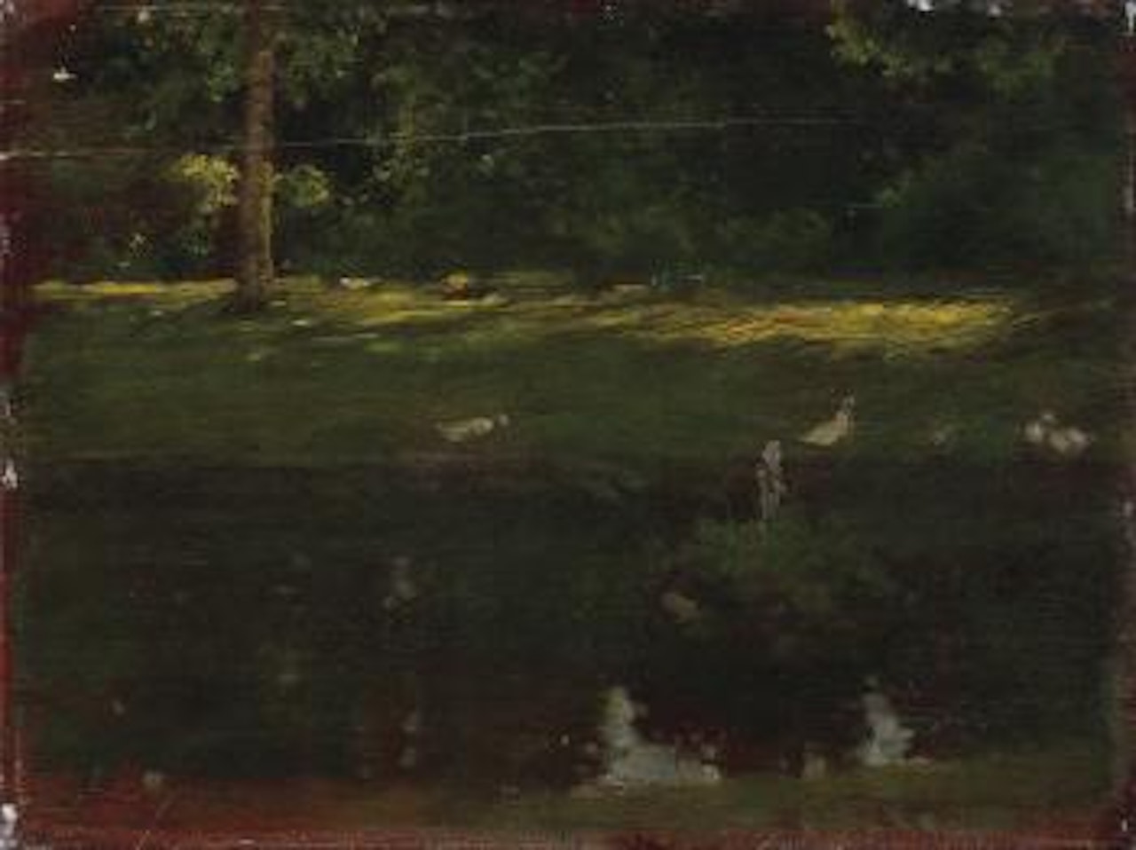 The Pond in the Bois de Boulogne by Giuseppe de Nittis