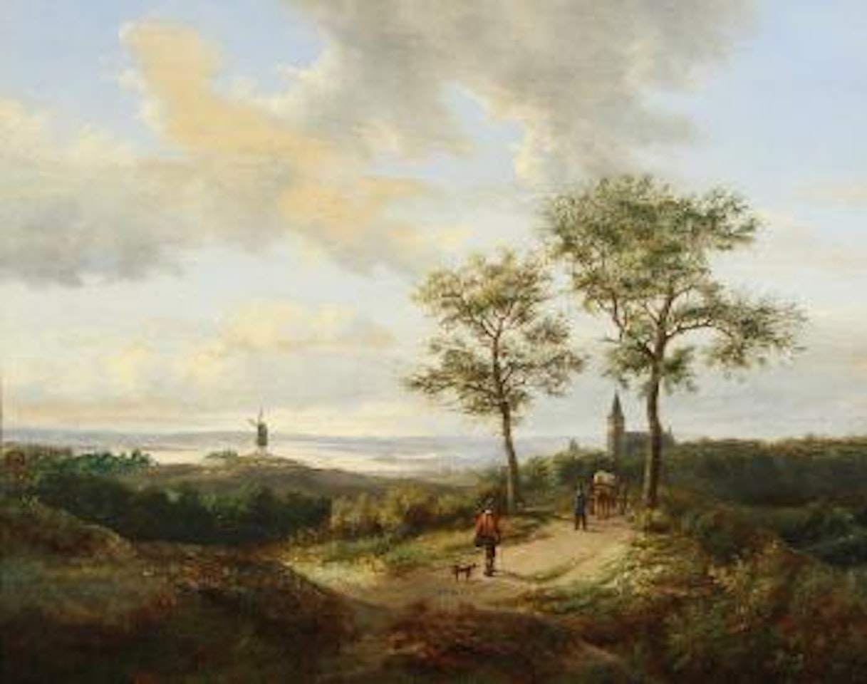 Gelders landscape by Barend Cornelis Koekkoek