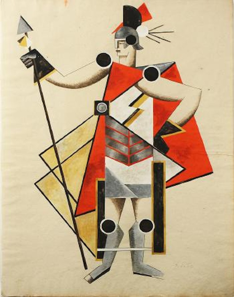 Costume Design, possibly for Pedro della Barca's The Invisible Lady by Alexandra Exter