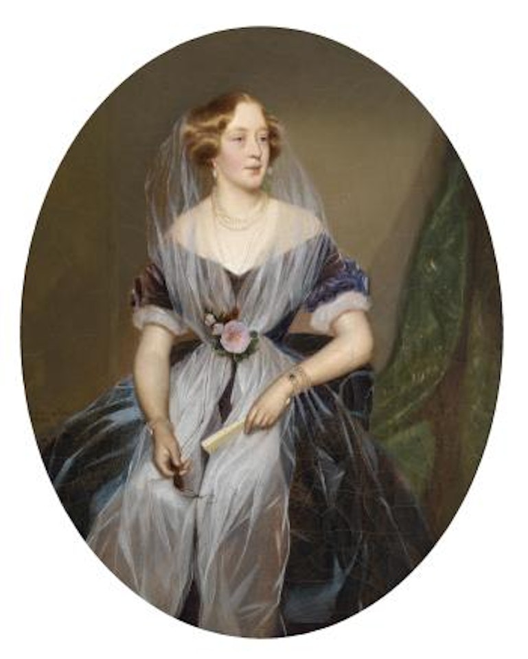Portrait of a Noble Lady by Ferdinand Georg Waldmüller