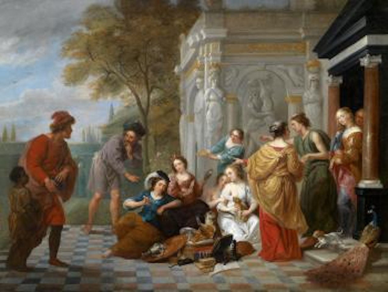 Achilles among the Daughters of Lycomedes by Erasmus Quellinus II