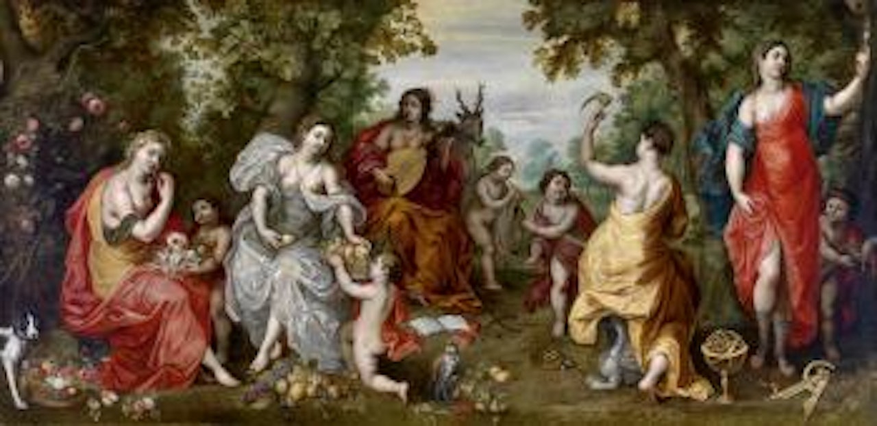 Allegory of the Five Senses by Hendrik van Balen by Jan Brueghel the Younger