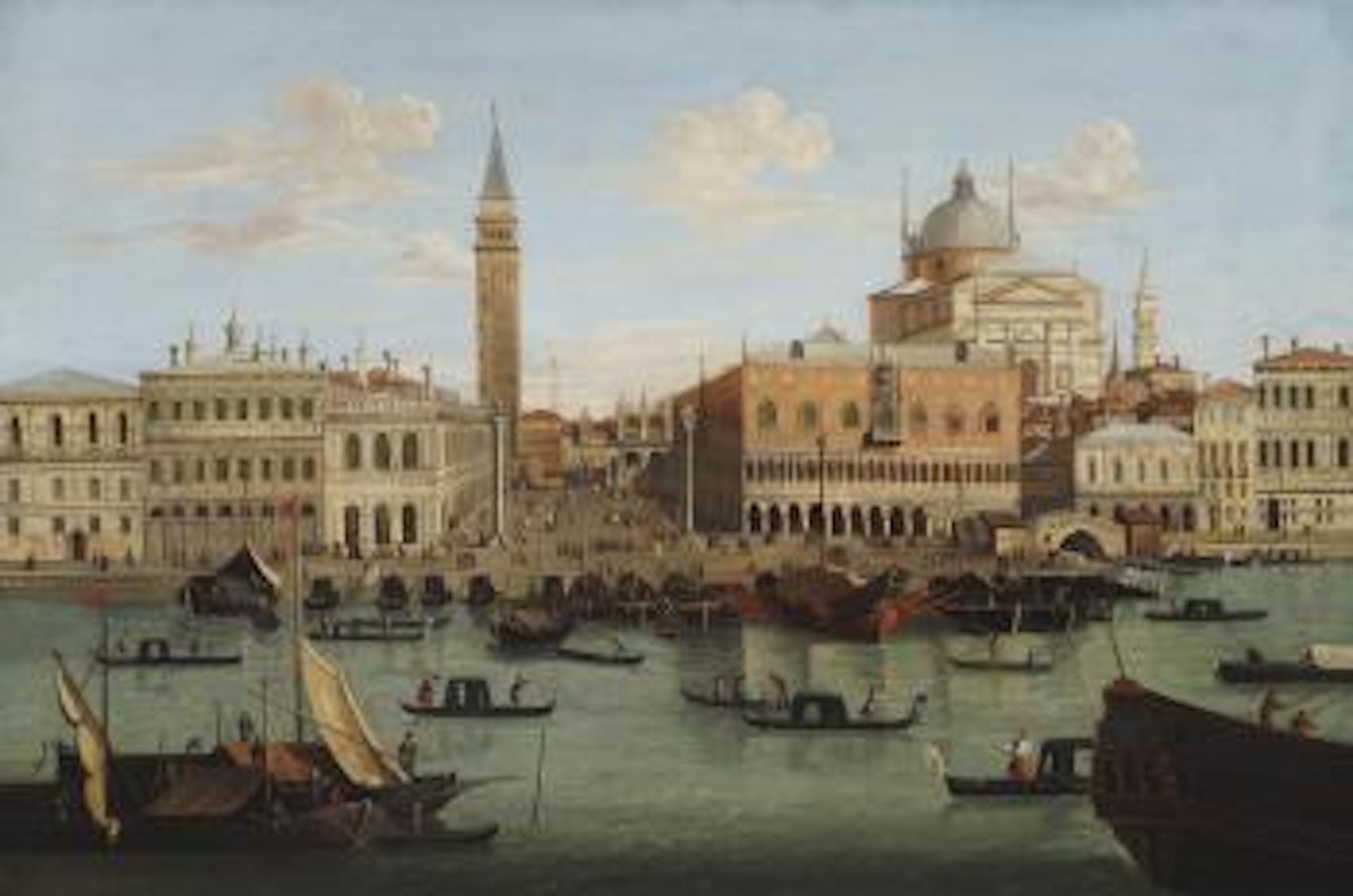 View of San Marco and the Doge’s Palace in Venice by Giuseppe Bernardino Bison