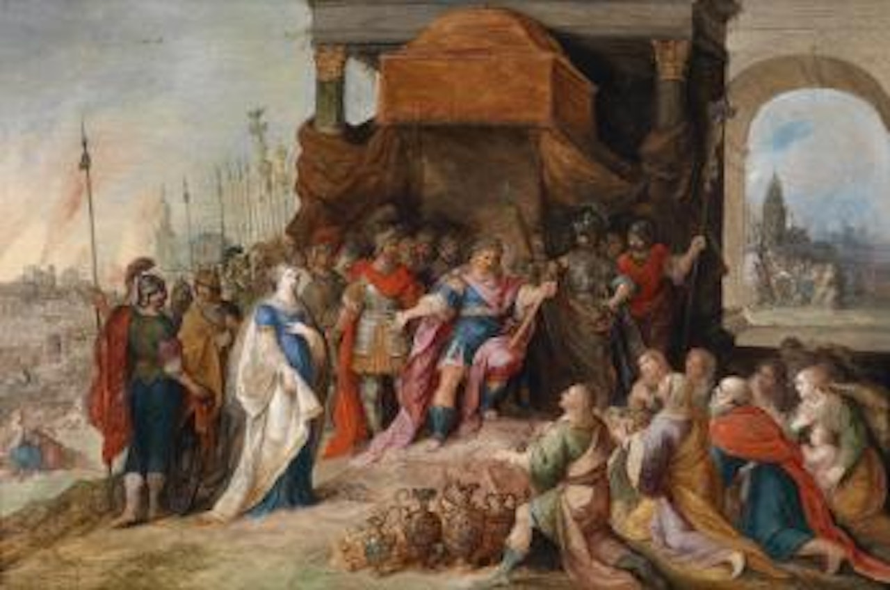 The generosity of Scipio (Livius XXVI, 50, Petrarca, Africa, IV, 375–388) by Frans Francken II