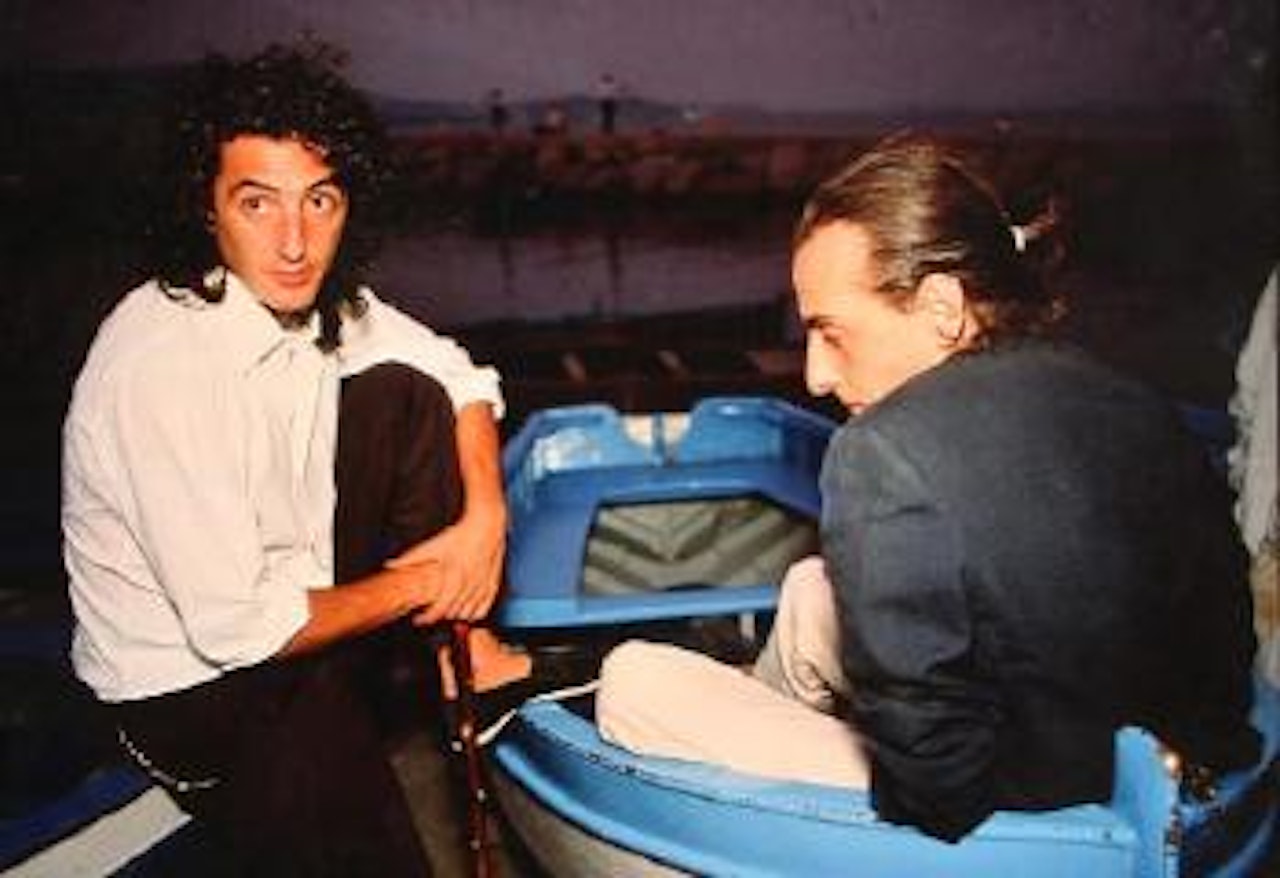 Daniele e Vittorio in the boat, Naples by Nan Goldin