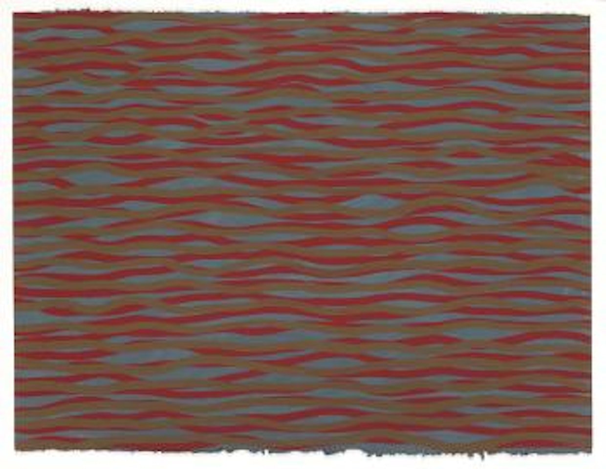 Horizontal brushstrokes (more or less) by Sol LeWitt