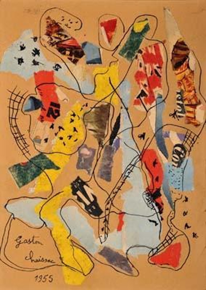 Composition abstraite by Gaston Chaissac