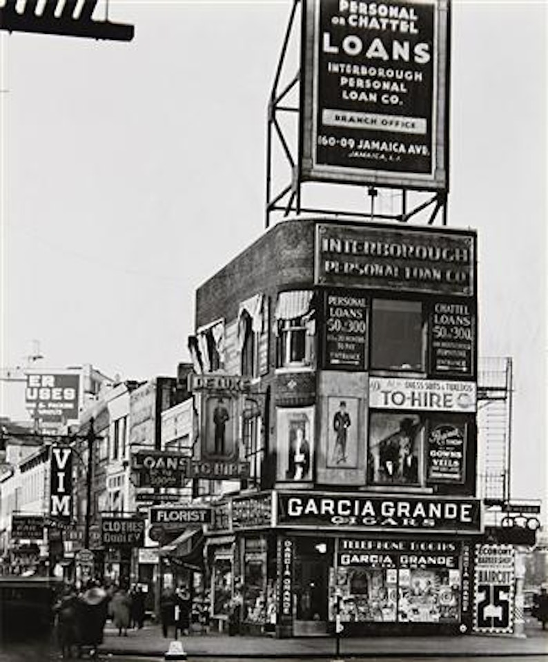 Billboards and signs, Fulton Street between State Street and Ashland Place, Brooklyn by Berenice Abbott
