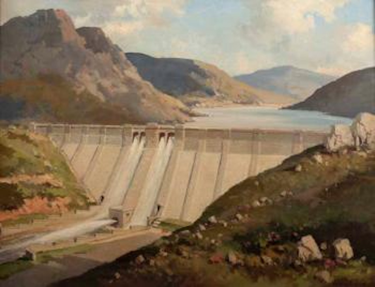 The Ben Crom Reservoir Upper Silent Valley by Maurice Canning Wilks