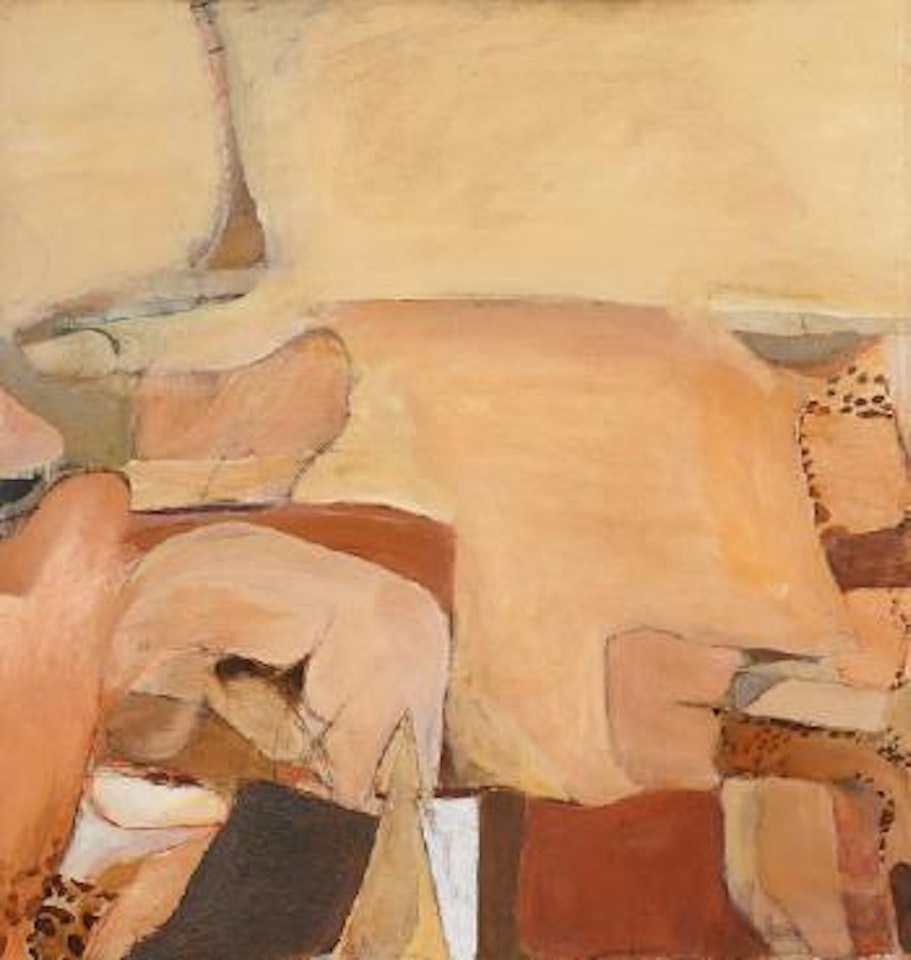 Untitled Cream Painting by Brett Whiteley