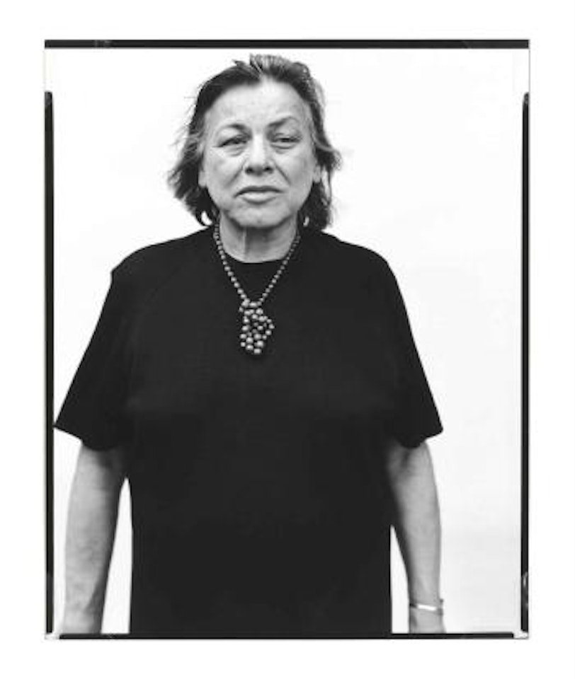 Muriel Rukeyser, poet, New York City, 7-30-75 by Richard Avedon