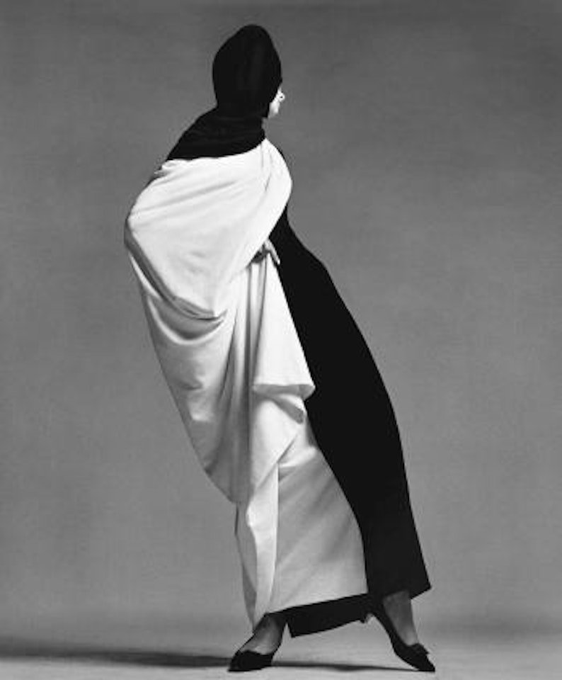 Jean Shrimpton, Toga by Forquet, Paris studio, August 1965 by Richard Avedon