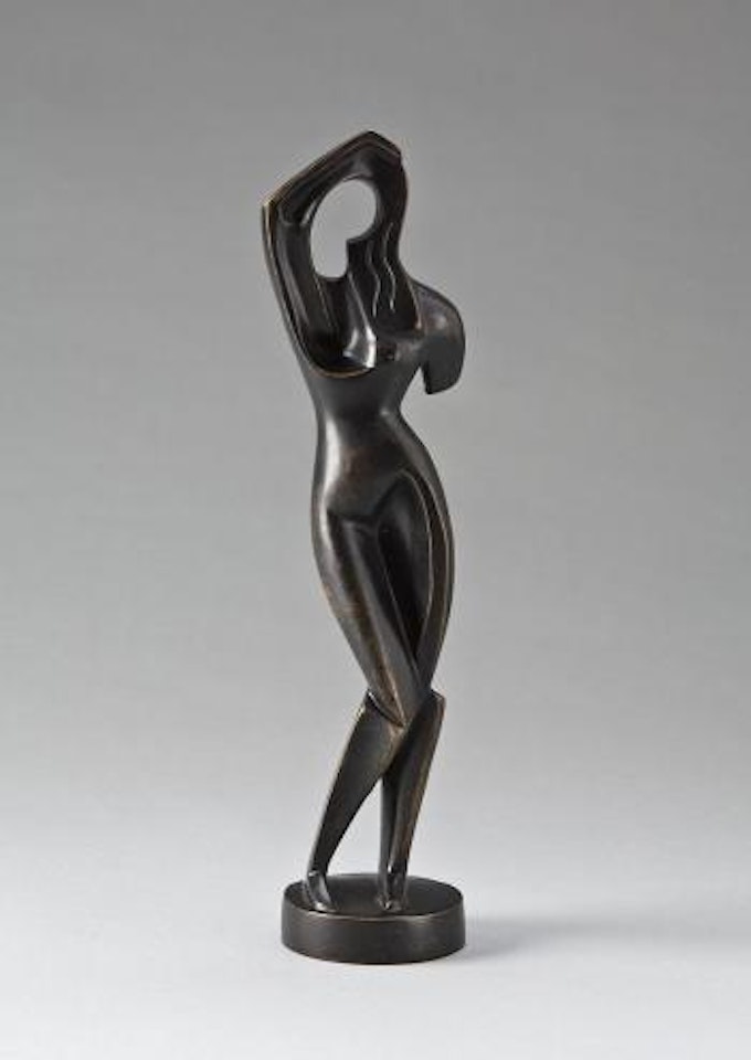 Frau, ihr Haar kämmend by Alexander Archipenko