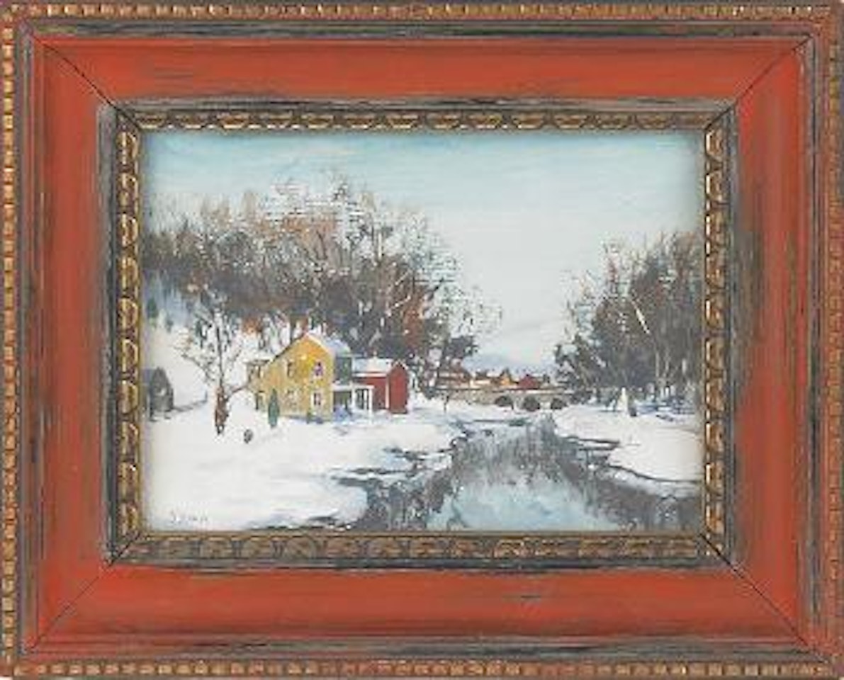 Winter landscape by Walter Emerson Baum