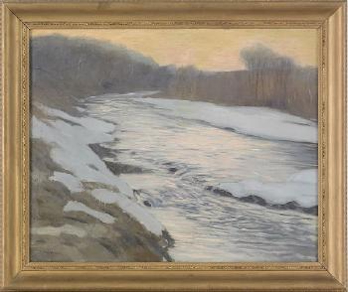 Winter landscape by Edward Willis Redfield