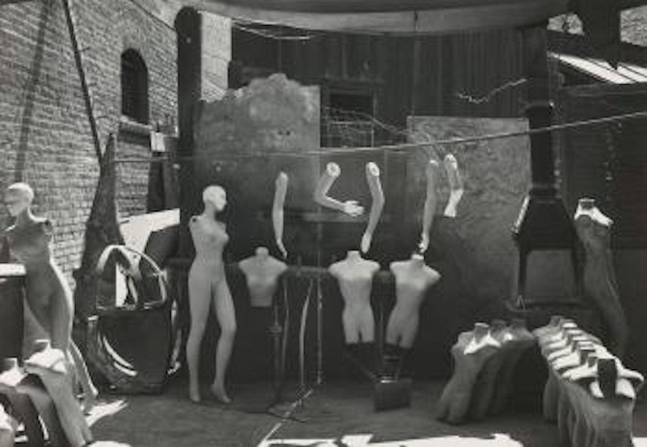 Dummies, Columbia Movie Lot, Los Angeles, Calif by Ansel Adams