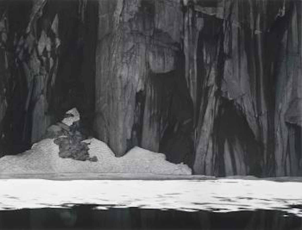Frozen Lake And Cliffs, Sierra Nevada, California by Ansel Adams