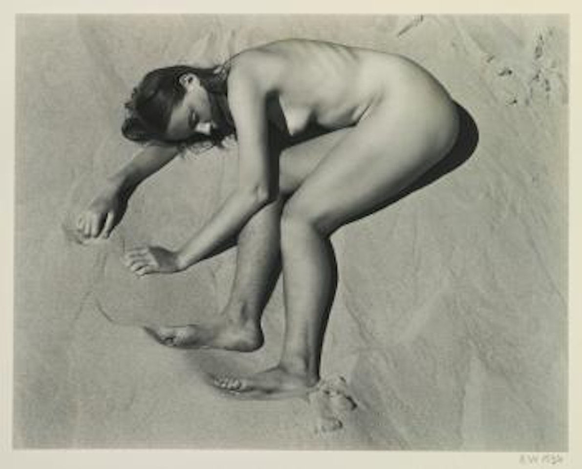 Nude On Sand Asleep by Edward Weston