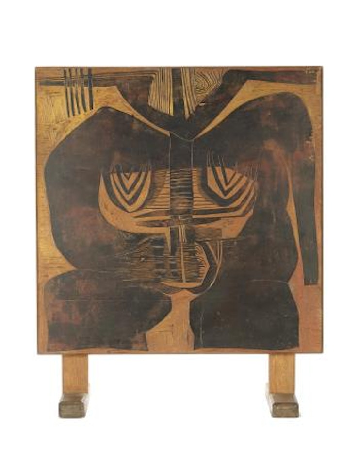 Ancestors as a table screen by Cecil Skotnes