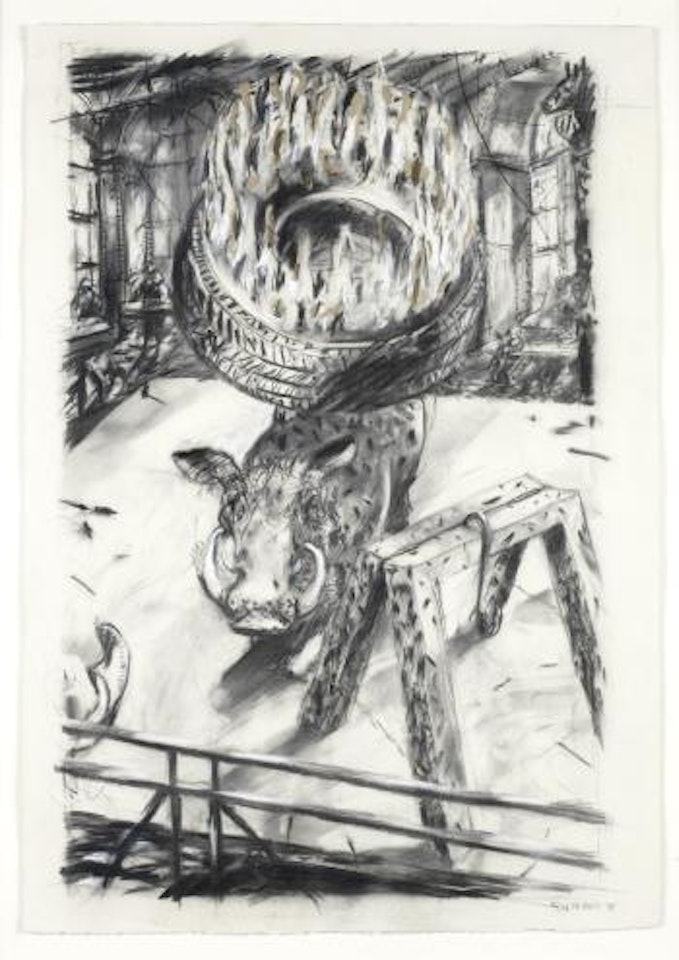 Warthog and necklace by William Kentridge