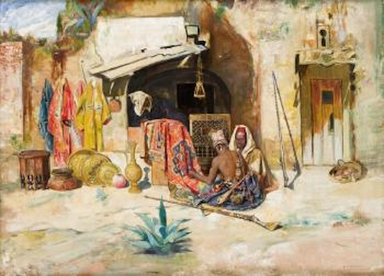 Le marchand de tapis by Gyula Tornai