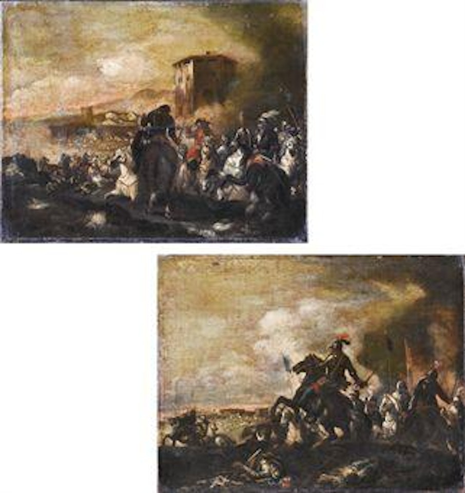 Scene di battaglia by Italian School