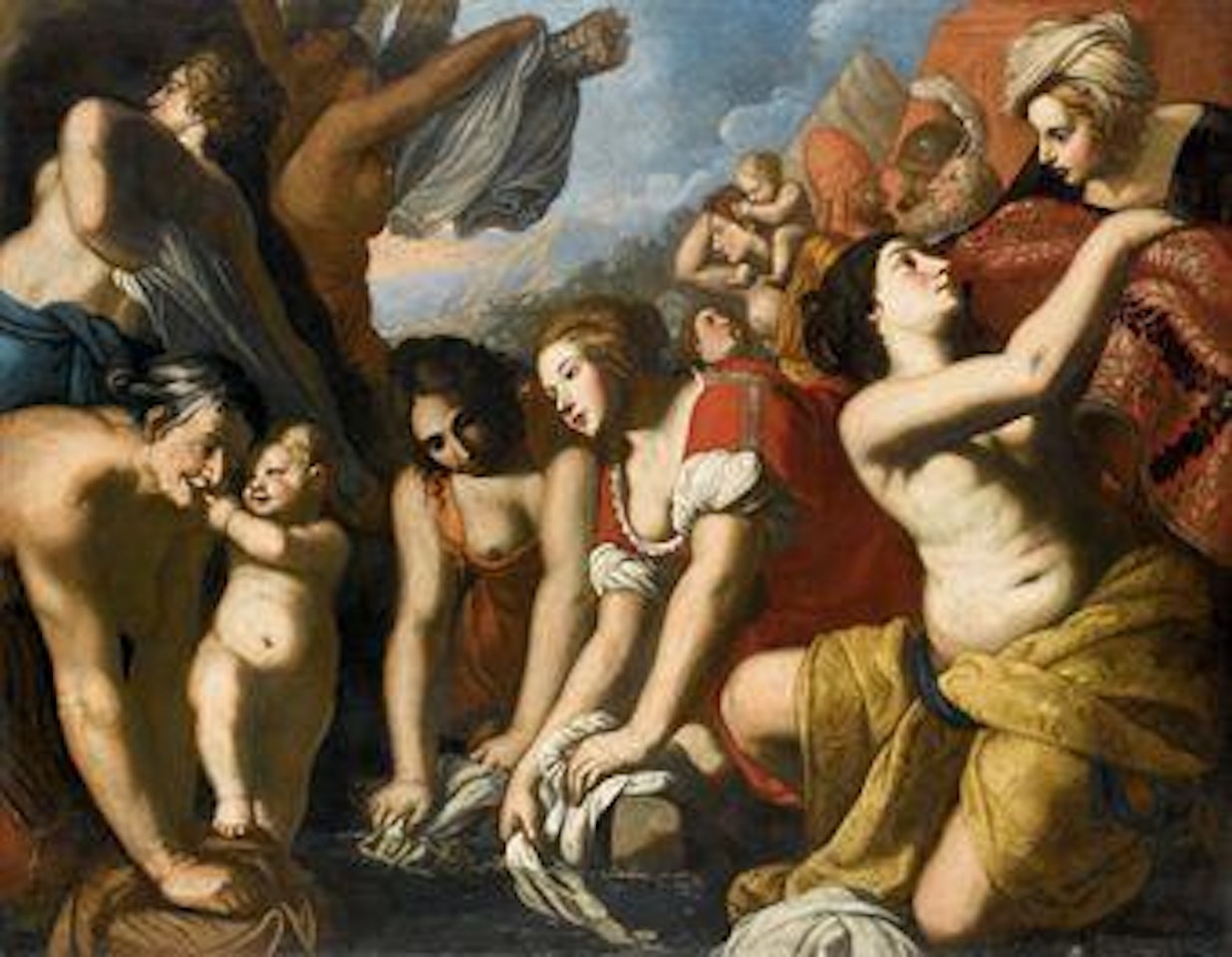 Scena biblica by Neapolitan School