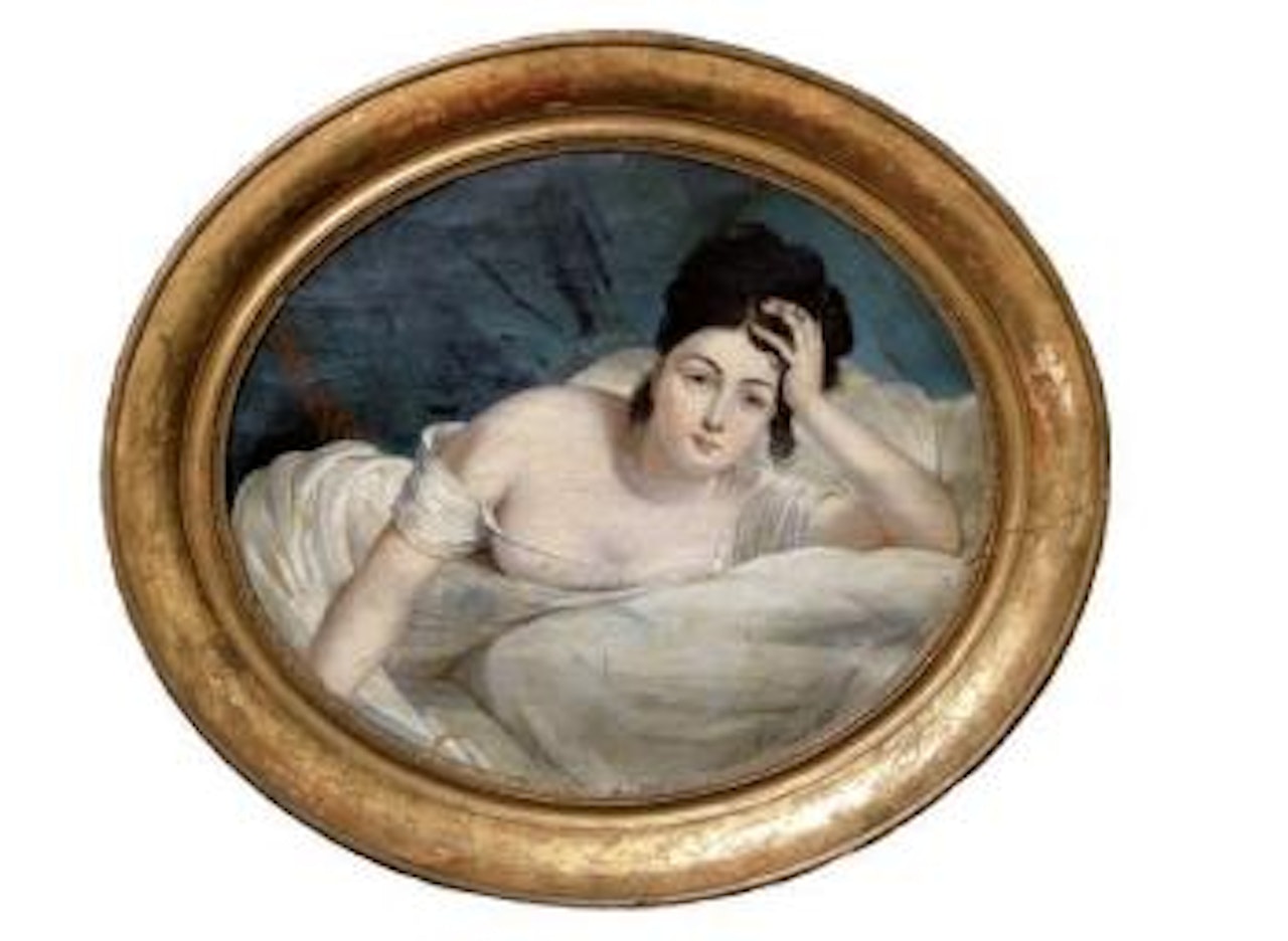 Femme alanguie by Claude Marie Dubufe