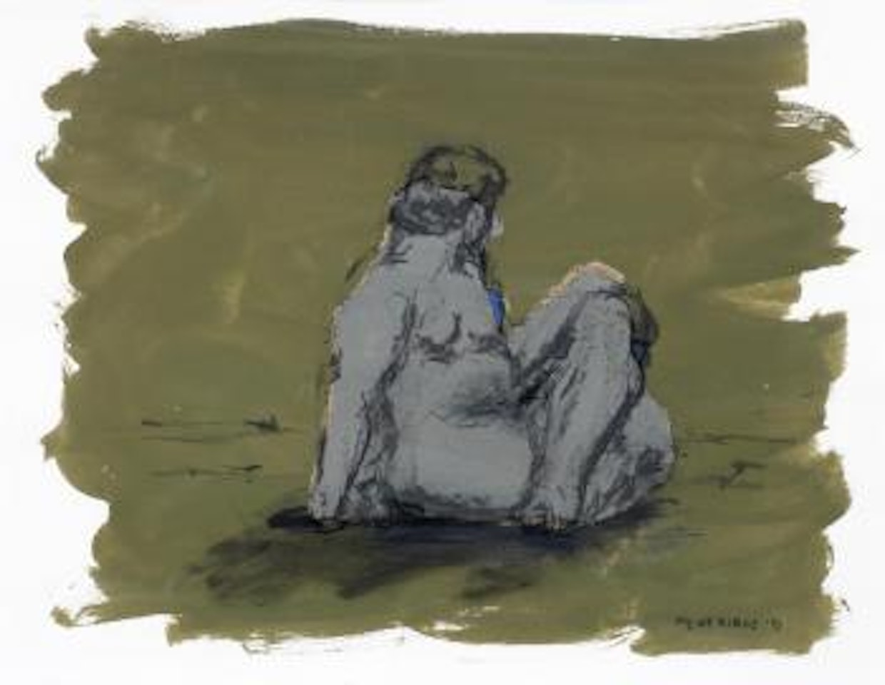 Seated female nude by William Kentridge