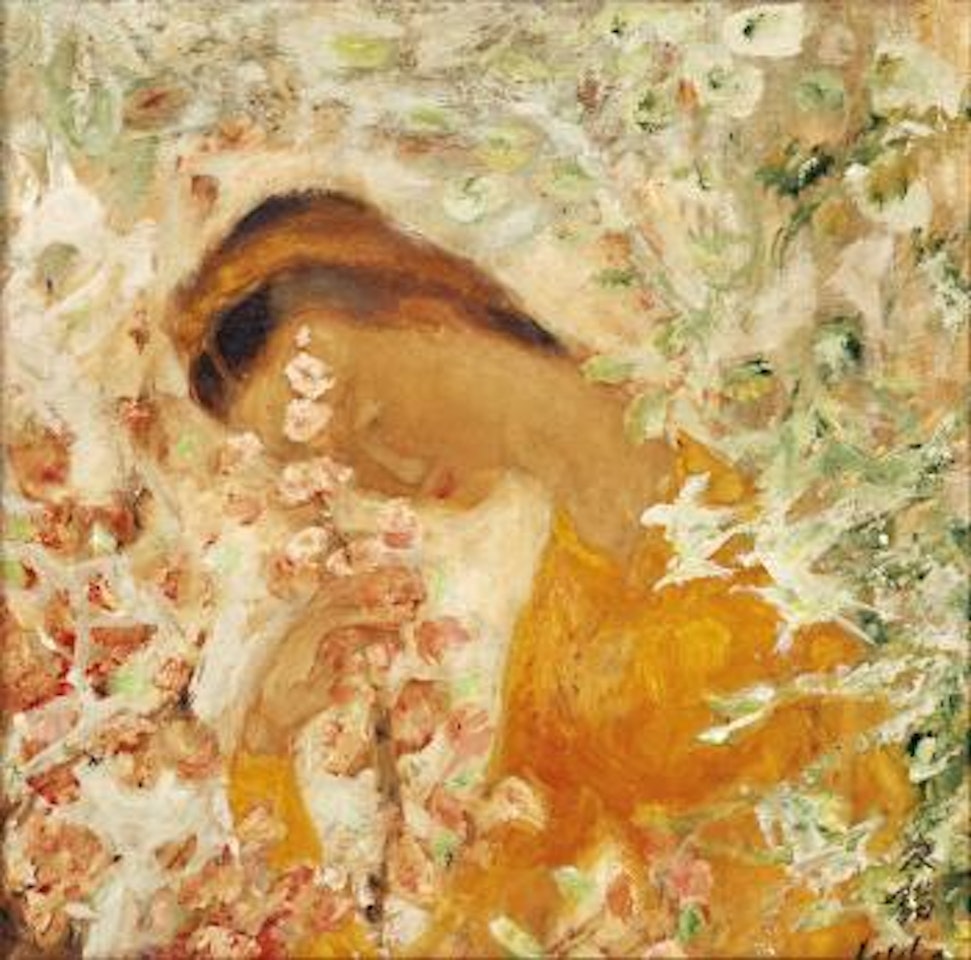 Jeune Femme Aux Fleurs De Pêcher - Young Girl With Peach Blossoms by Le Pho