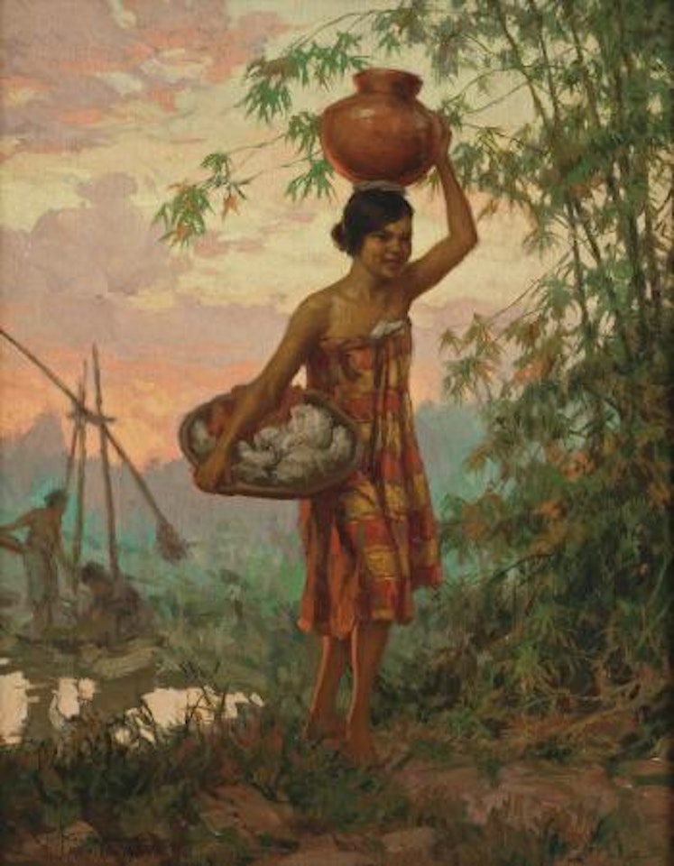 Lavanderas by Fernando Amorsolo