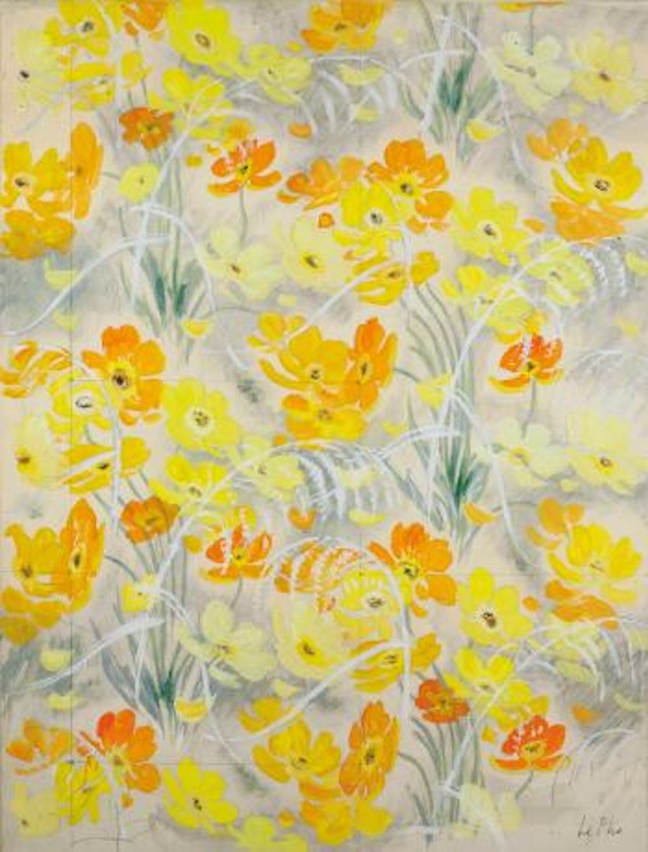 Orange And Yellow Flowers by Le Pho