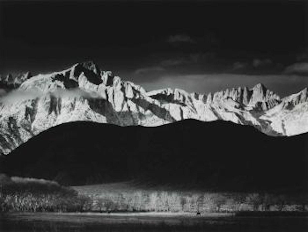 Winter Sunrise from Lone Pine, Sierra Nevada, California by Ansel Adams