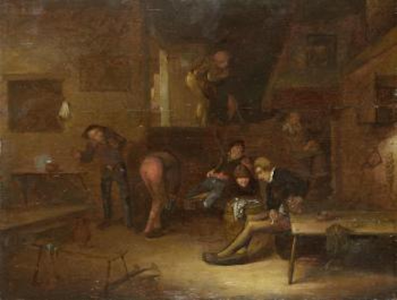 Tavern interior by Egbert van Heemskerk III