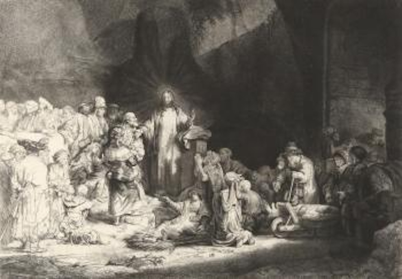Christ Healing the Sick: 'The Hundred Guilder Print' (B., Holl. 74; H. 236) by Attributed to Rembrandt Harmensz van Rijn