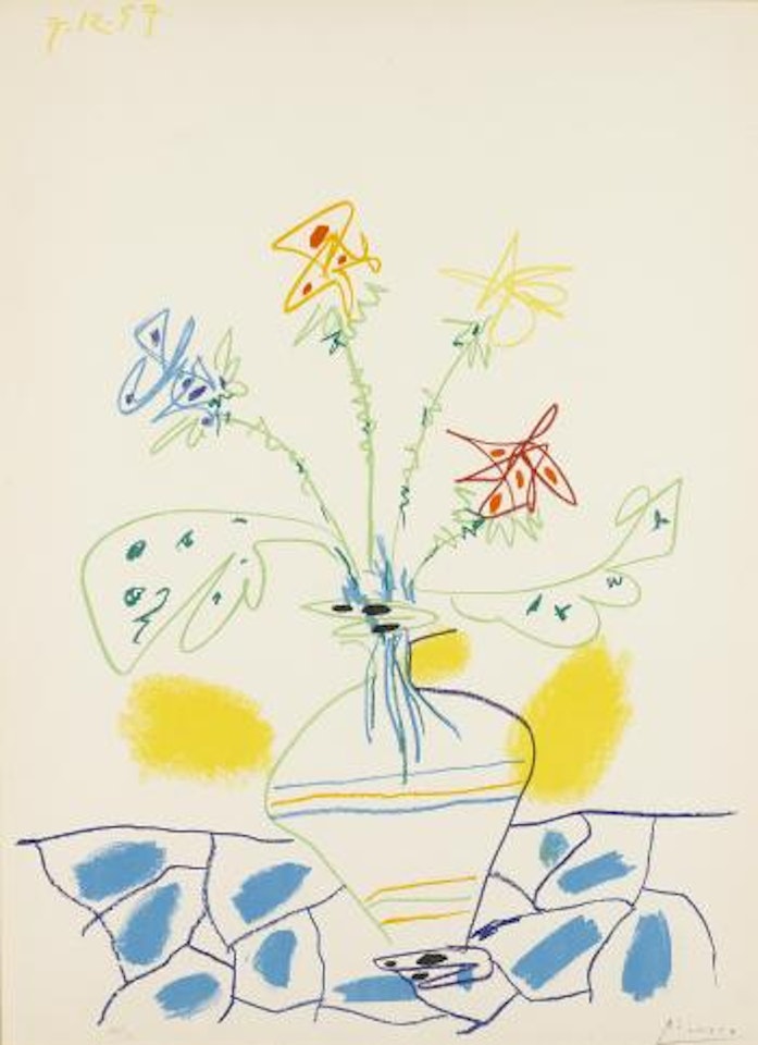 Vase de Fleurs (B. 841; M. 305) by Pablo Picasso